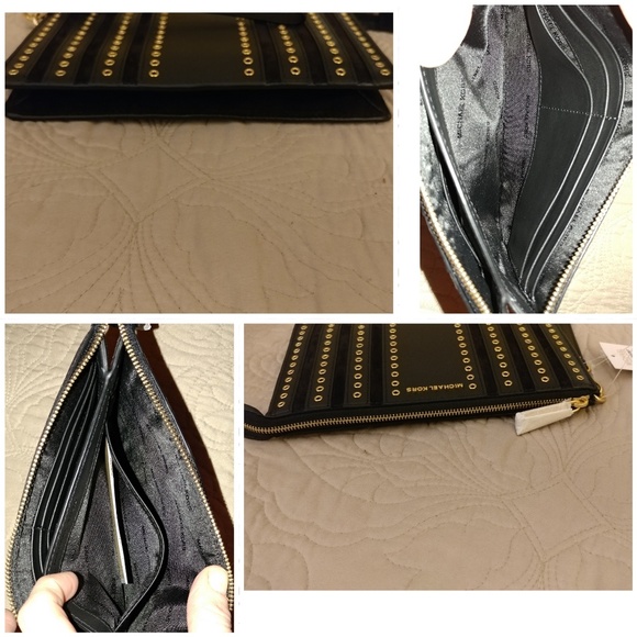 NWT Michael Kors Brooklyn Grommet Wristlet - Picture 3 of 3